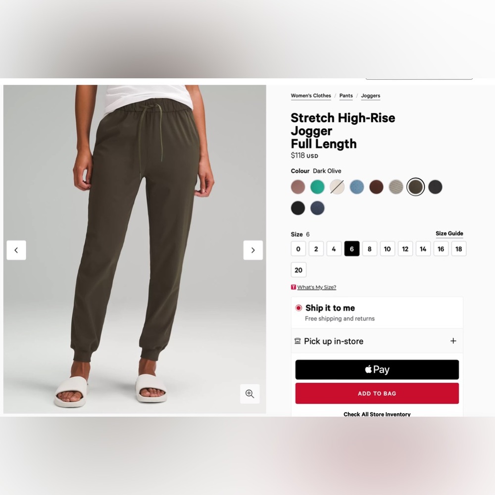 Lululemon On the Fly Jogger Woven